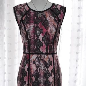 Lennifer Lopez snake skin print dress Sz 6